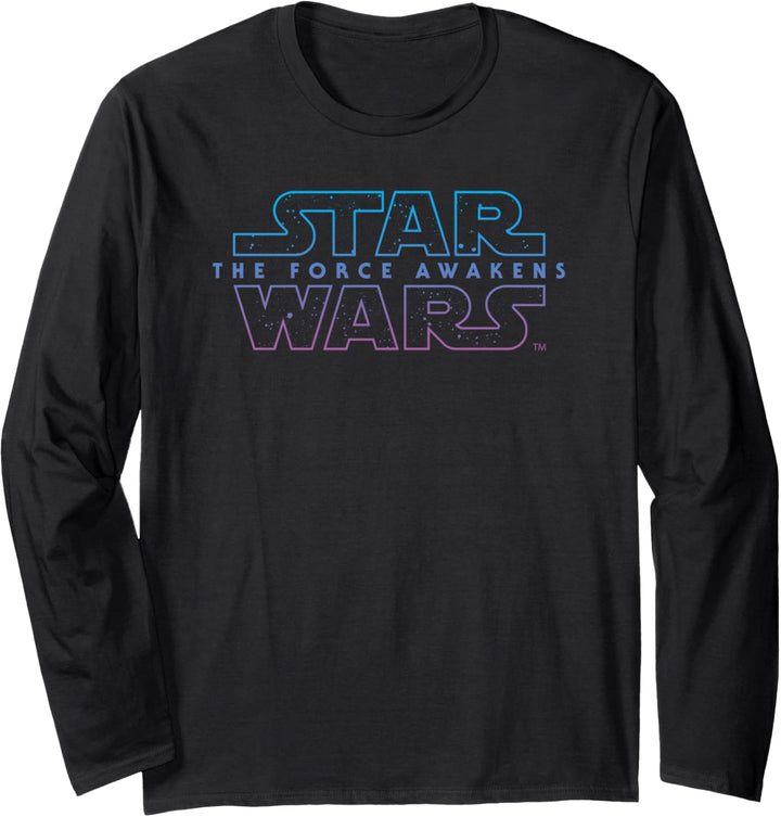 Star Wars The Force Awakens Simple Stary Logo Langarmshirt
