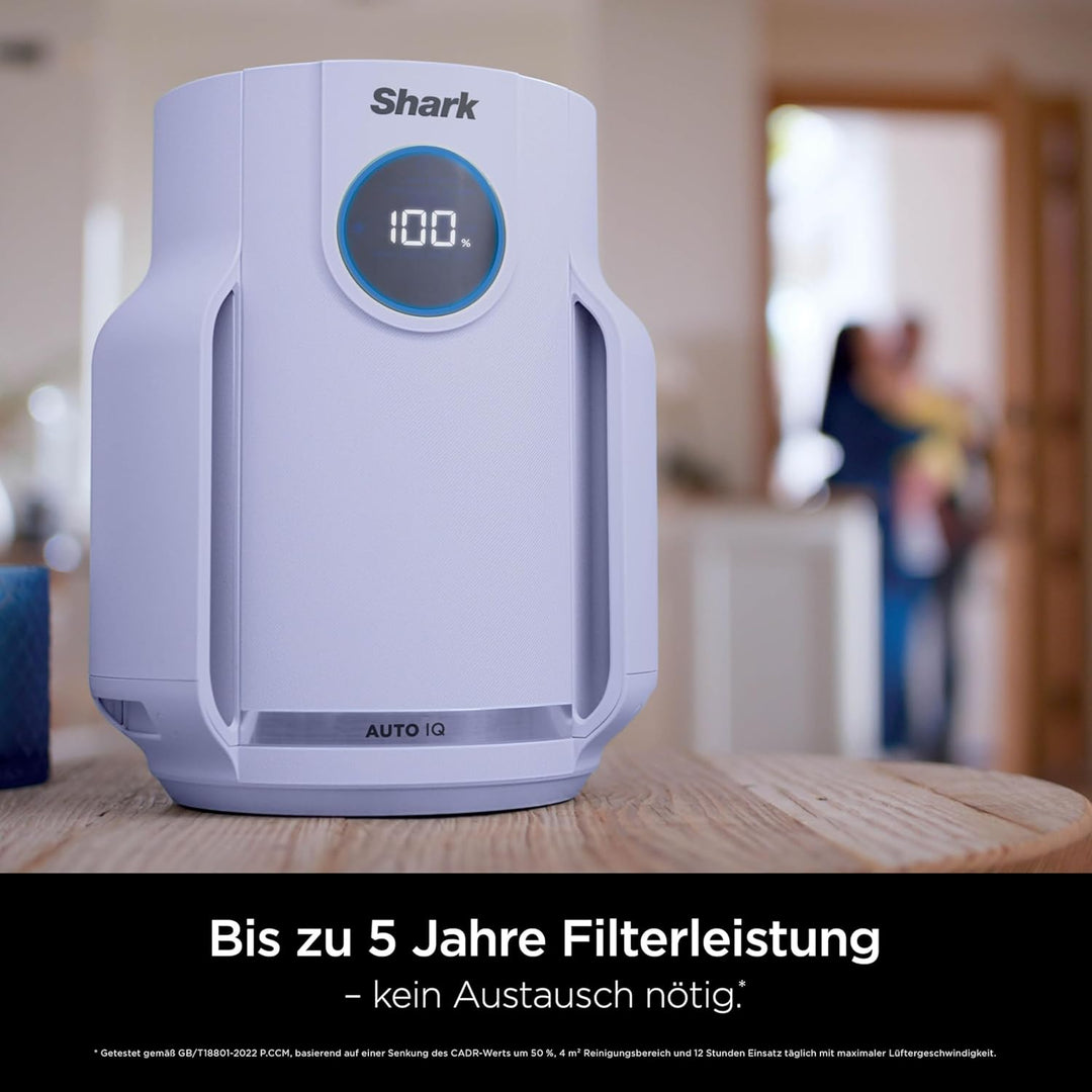 Shark NeverChange Luftreiniger für Allergiker, 23 m² Raumabdeckung, bis zu 5 Jahre, kompakter Luftfi