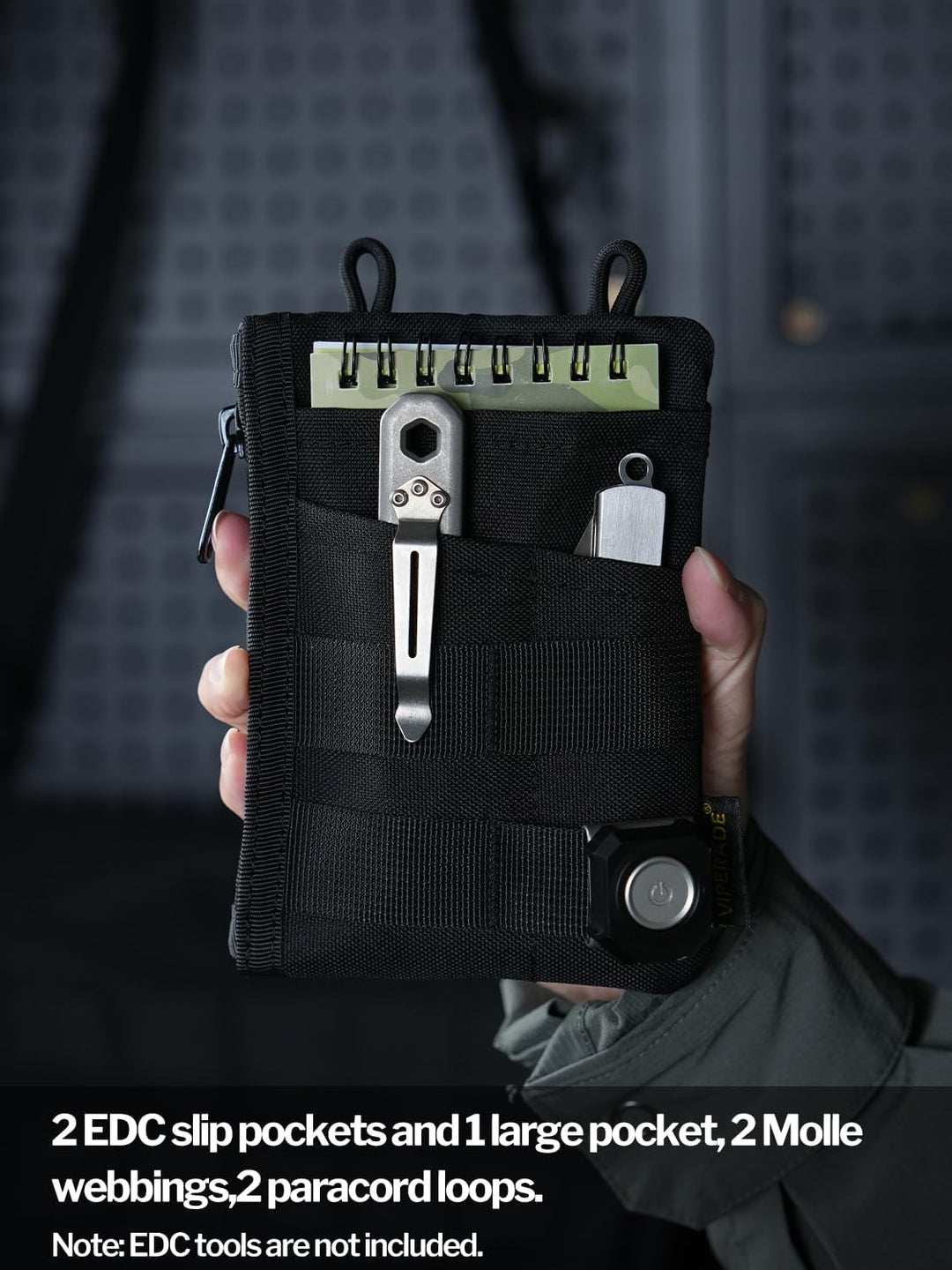 VIPERADE VE18N EDC Tasche Werkzeug Organizer, Multifunktionale Kleine Werkzeugtasche Mit 6 Taschen f