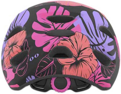 Giro Scamp Kinder Fahrrad Helm matt floral schwarz/lila 2023 XS, XS