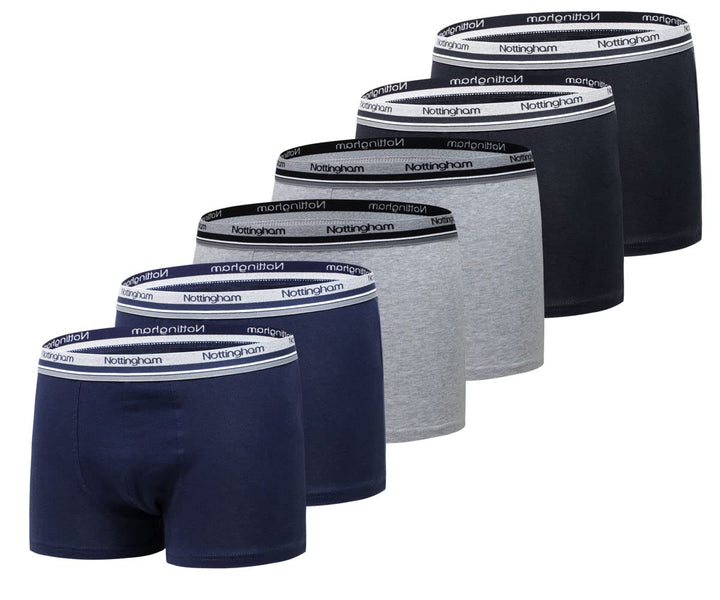 Nottingham Herren Slips/Boxershorts Unterwäsche Stretch-Baumwolle XL Boxershorts 6er Pack Mehrfarbig