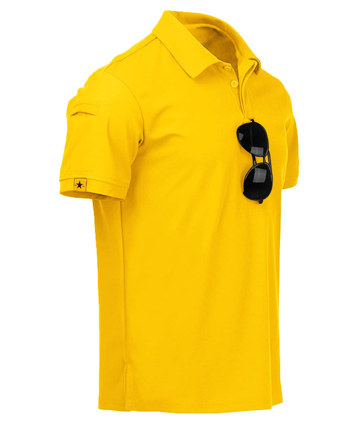 JACKETOWN Herren Kurzarm Poloshirt Schnelltrocknend Atmungsaktives Tshirt Tennis Sommer Poloshirts M