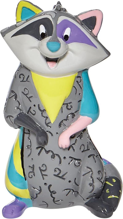 Enesco Disney by Romero Britto Pocahontas Meeko Miniatur-Figur, 8,9 cm, Mehrfarbig, One Size