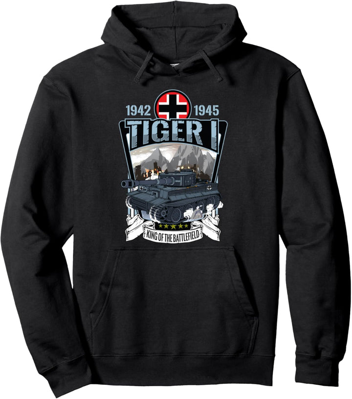 Vintage World War 2 Deutscher Panzer Tiger I (1) Geschenk Pullover Hoodie