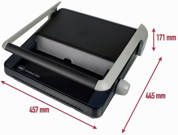 GBC 663733 CombBind C340 manuell-Bindegerät (mit automatischer Zentrierung), Manuell