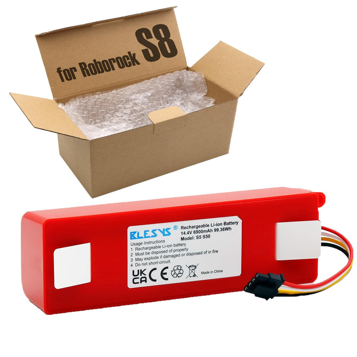BLESYS Ersatzakku für Roborock S8 Max/Max Ultra/MaxV Ultra/Pro Ultra Series