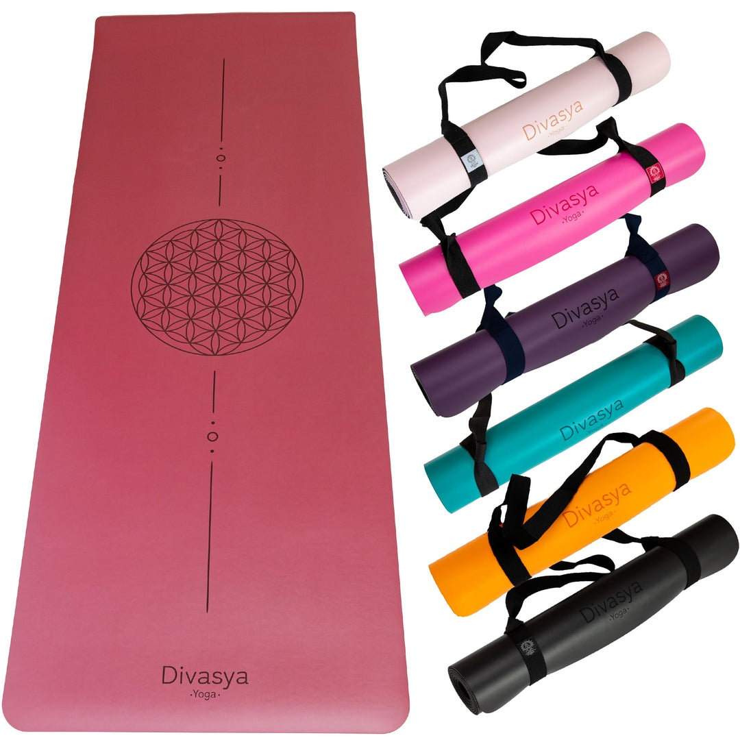 Premium Yogamatte rutschfest: Naturkautschuk rutschfest & japanische professional grip Oberfläche |
