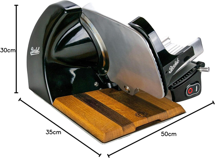 Berkel Home Line 250, Premium-Aufschnittmaschine, schwarz aktuelles Modell + Einlegebrett