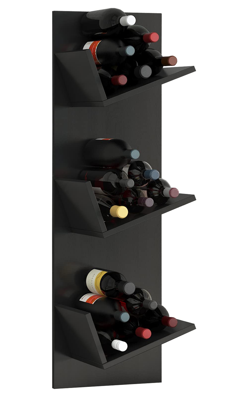 VCM Holzregal hängend | platzsparendes Regal | Masse: 106 x B. 33 x T. 26 cm | Elegantes Regal hänge