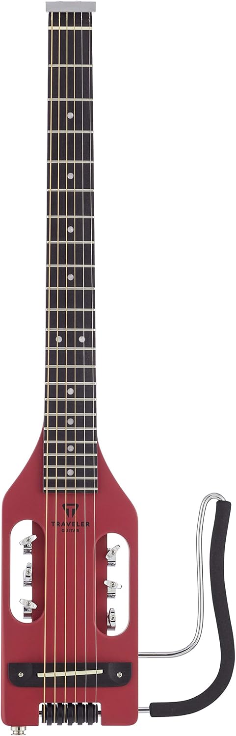 Traveler Guitar Ultra-Light, akustisch-elektrische Gitarre, Vintage rot (ULA VRDM), Vintage rot