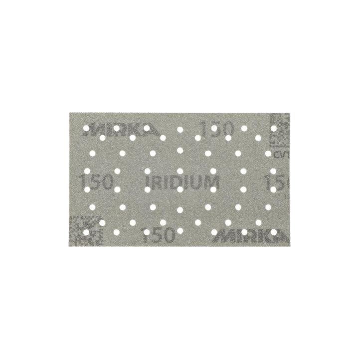 Mirka Iridium Premium-Schleifpapier 81x133mm Klett 54-Loch, Korn 150, 100 Stk/Zum Schleifen von Lack