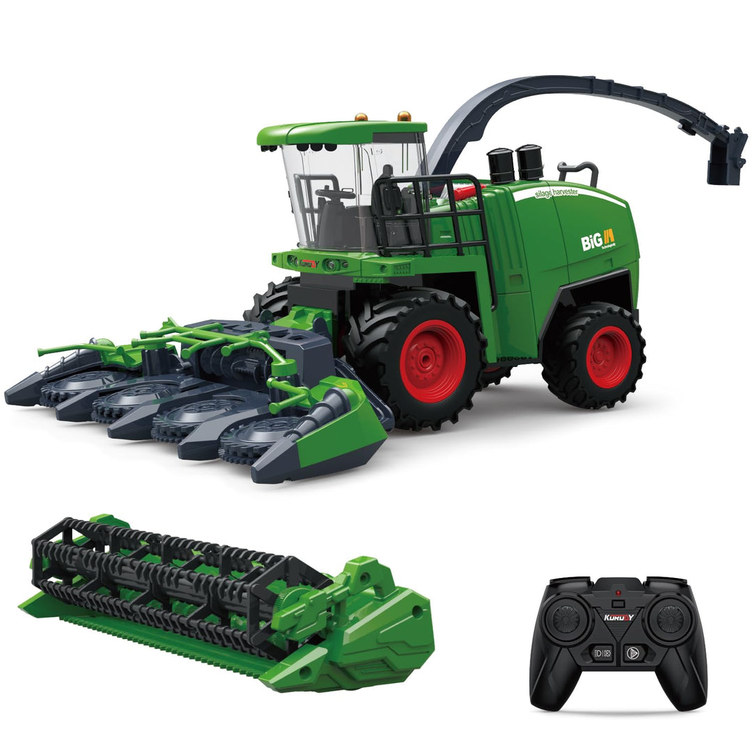 fisca Ferngesteuerter Mähdrescher, RC Bauernhof Harvester Traktor, 2,4-GHz Erntetraktor Bauernhof Fa