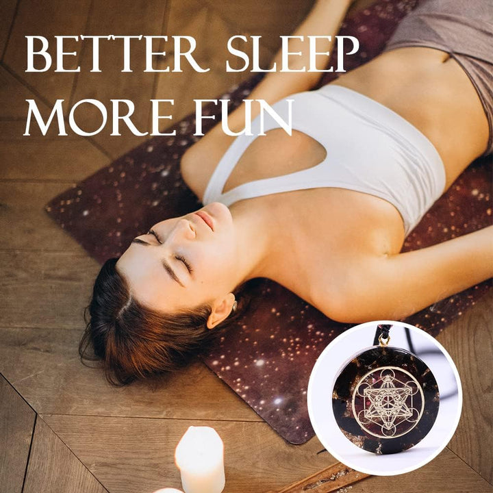 LXMYLI Orgone Metatron Cube Merkaba Anhänger Halskette, 7 Chakren om Orgonite Healing Meditation Bal