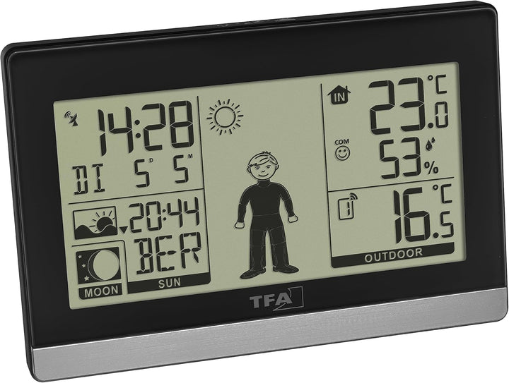 TFA Dostmann Funk-Wetterstation Weather Boy, 35.1159.01, Aussen-/Innentemperatur, Wettervorhersage,