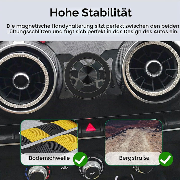 Magnetisch Kfz Handyhalterung Kompatibel mit Audi A3 8V 2014–2019 Universelle Halterung 360 Grad Dre