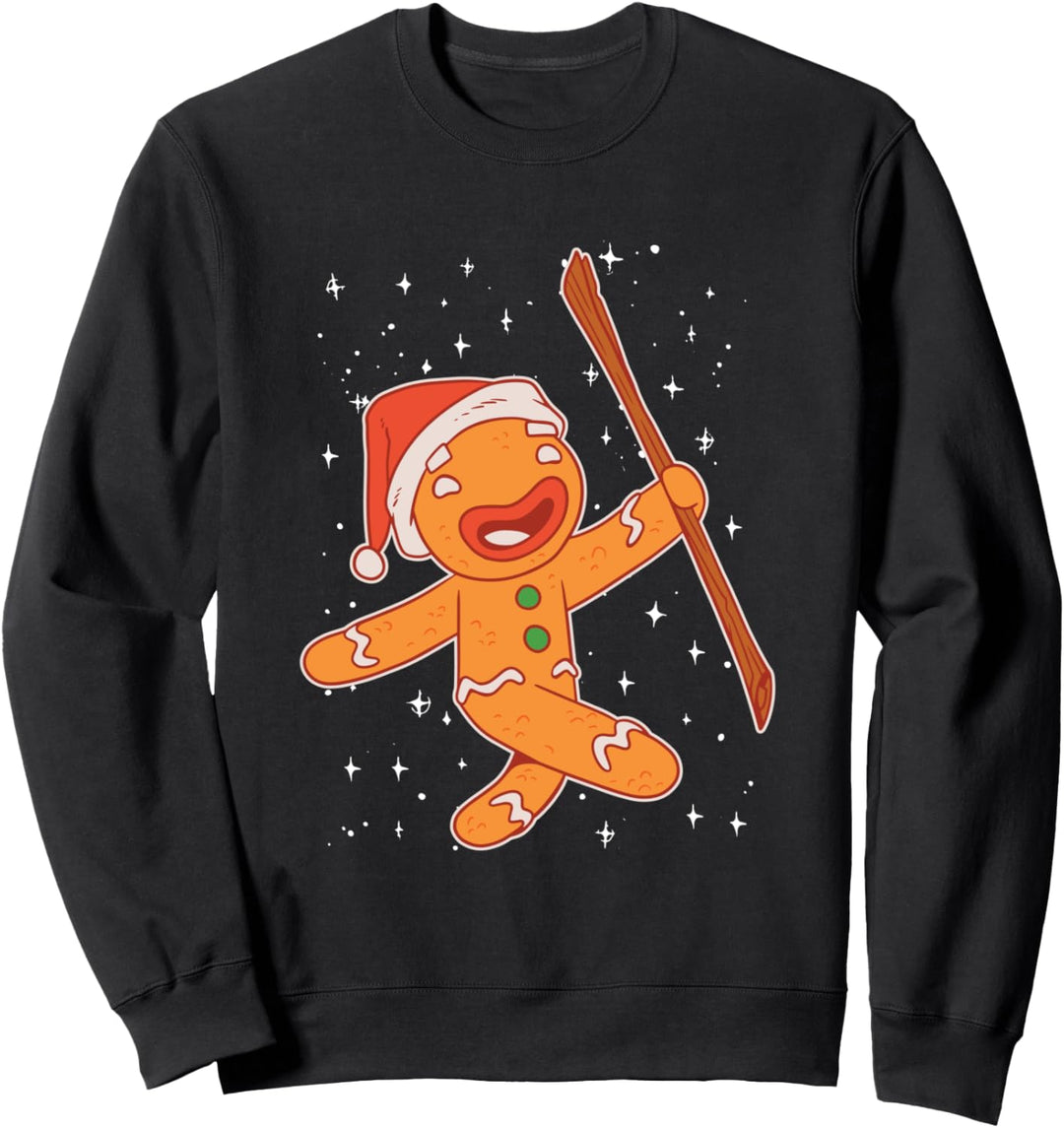 Lebkuchenmann tanzend Weihnachten Sweatshirt