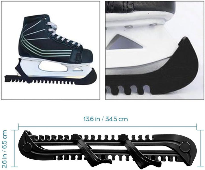 songyea Kufenschoner Schlittschuhe, Verstellbare Eishockey Schlittschuhe Kufenschoner, 1 Paar Elasti