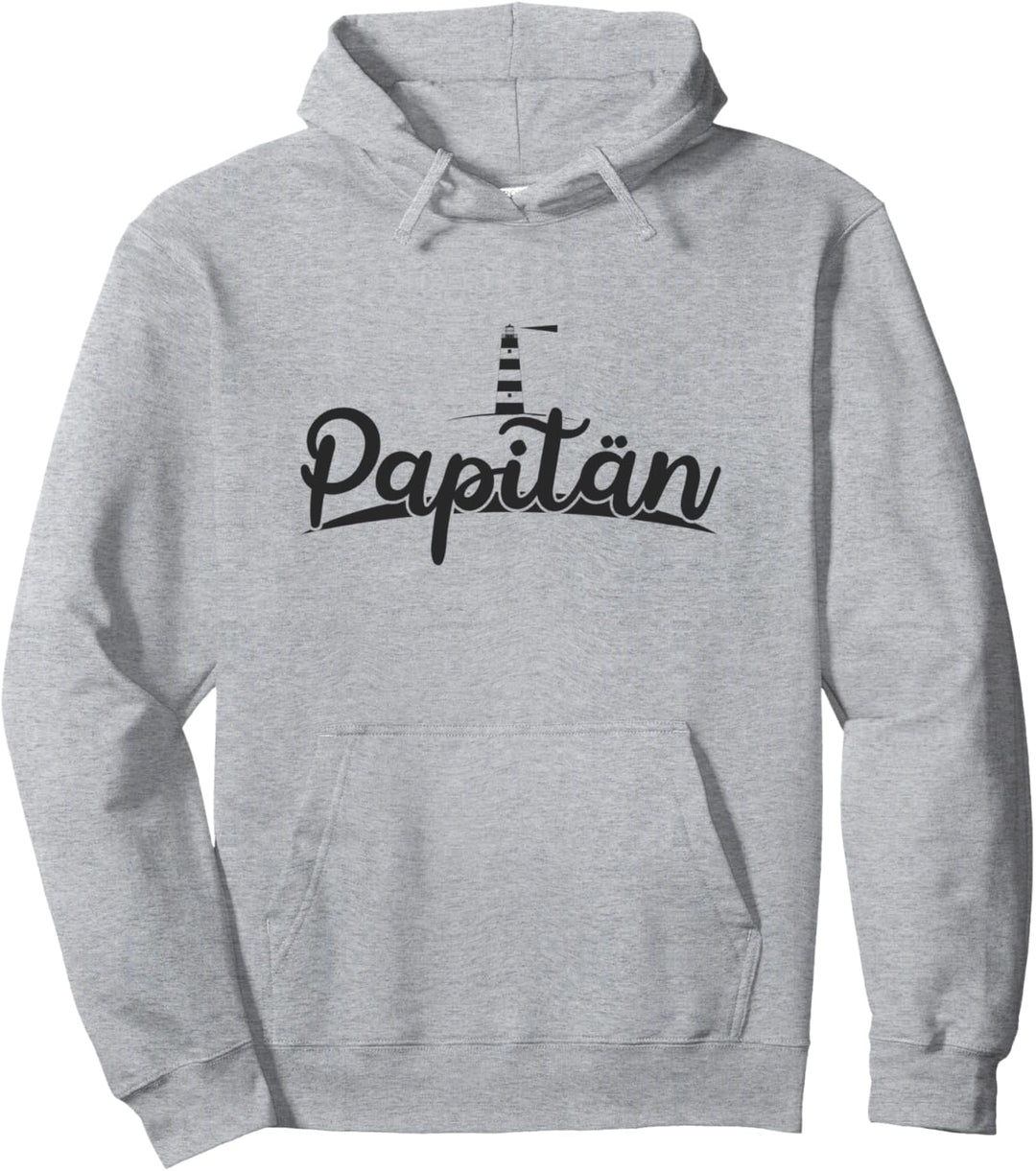 Papitän | Papa und Kapitän Lustiges Leuchturm Vatertag Pullover Hoodie