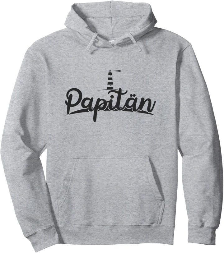 Papitän | Papa und Kapitän Lustiges Leuchturm Vatertag Pullover Hoodie