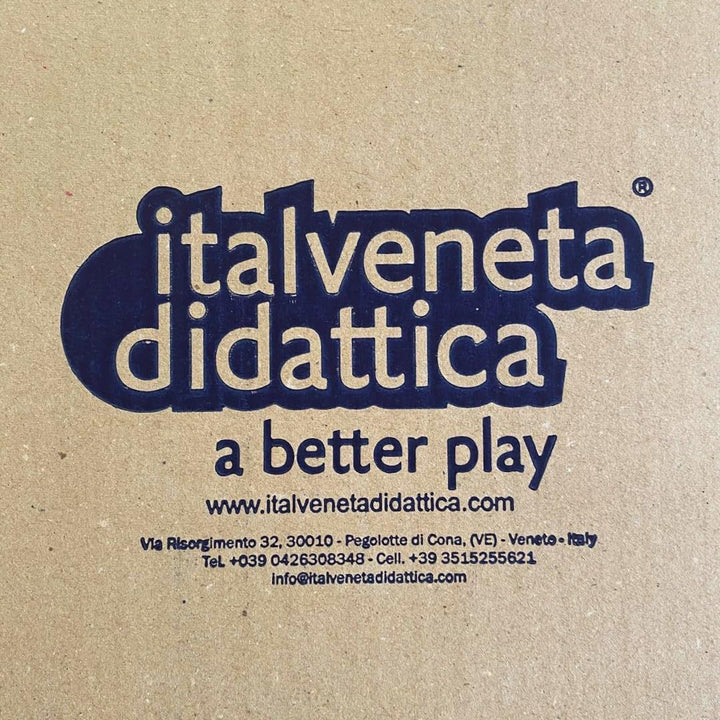 Italveneta Didattica 036 – Set 24 Verkehrszeichen mit Standfläche, aus Kunststoff