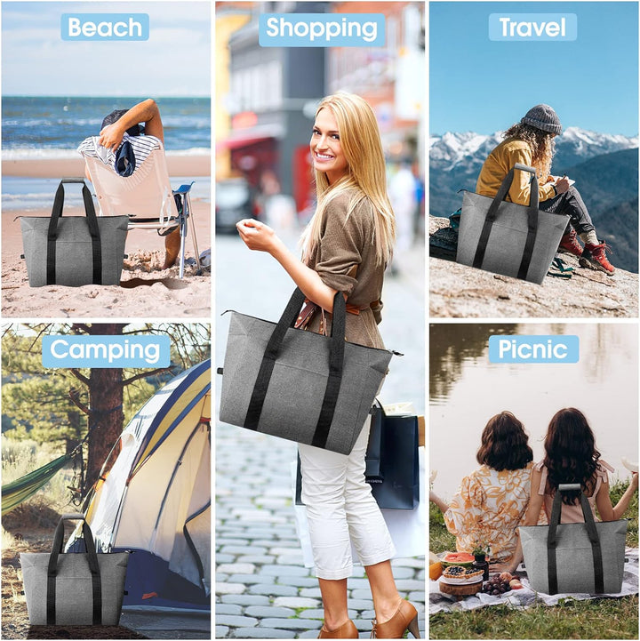 Nvseaty Kühltasche Faltbar 20L - Hält Ihre Lebensmittel Frisch und Kühl - Perfekt für Camping und Pi