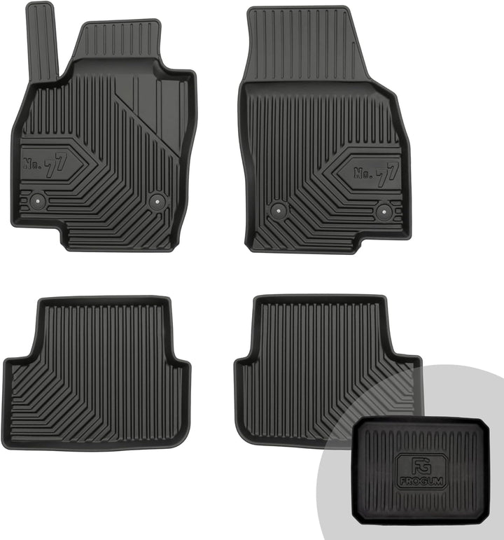 FROGUM No.77 Gummimatten Ganzjahresset von Auto Fussmatten Autofussmatten für SEAT Arona ab 2017, fü
