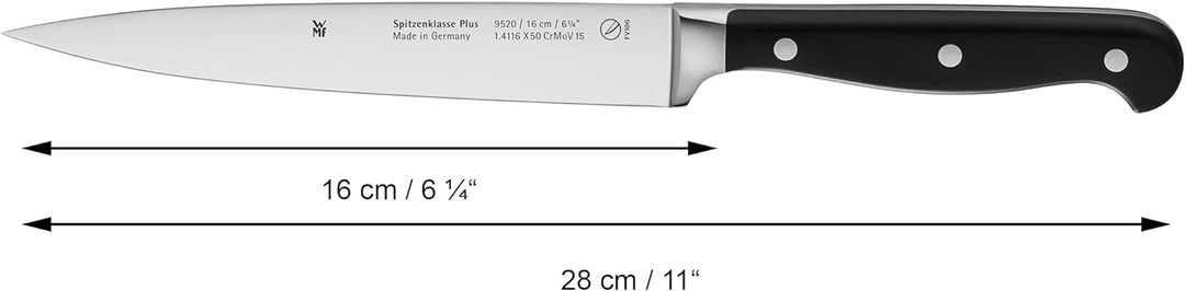 WMF Spitzenklasse Plus Fleischmesser 28 cm, Made in Germany, Messer geschmiedet, Performance Cut, Sp