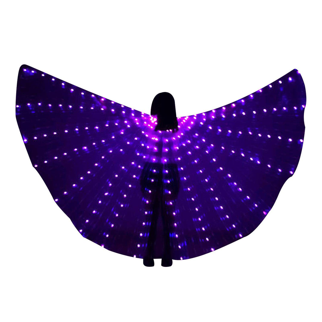 LED Flügel Für Erwachsene, LEDSchmetterlingsflügel Bauchtanz-Flügel LED Schmetterling Light Isis Flü