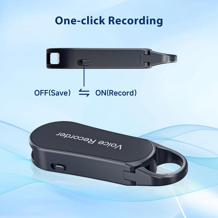 MINI Diktiergerät Digitales, Ponovo V56 1536Kbps HD Aufnahmegerät 32GB | Mini Digitales Diktiergerät