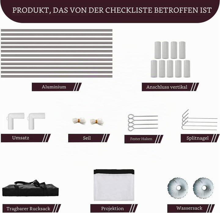 Projektion Leinwand mit Stand 80 Zoll HD 4K Outdoor Indoor Projector Screen Schnelles Falten Tragbar