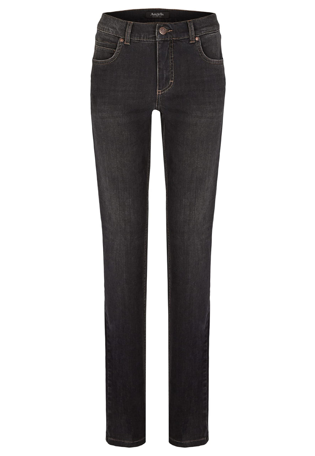 Angels Damen Jeans Hose Cici Stretchdenim Darkblue 34W / 28L Anthracite Used (1158), 34W / 28L Anthr