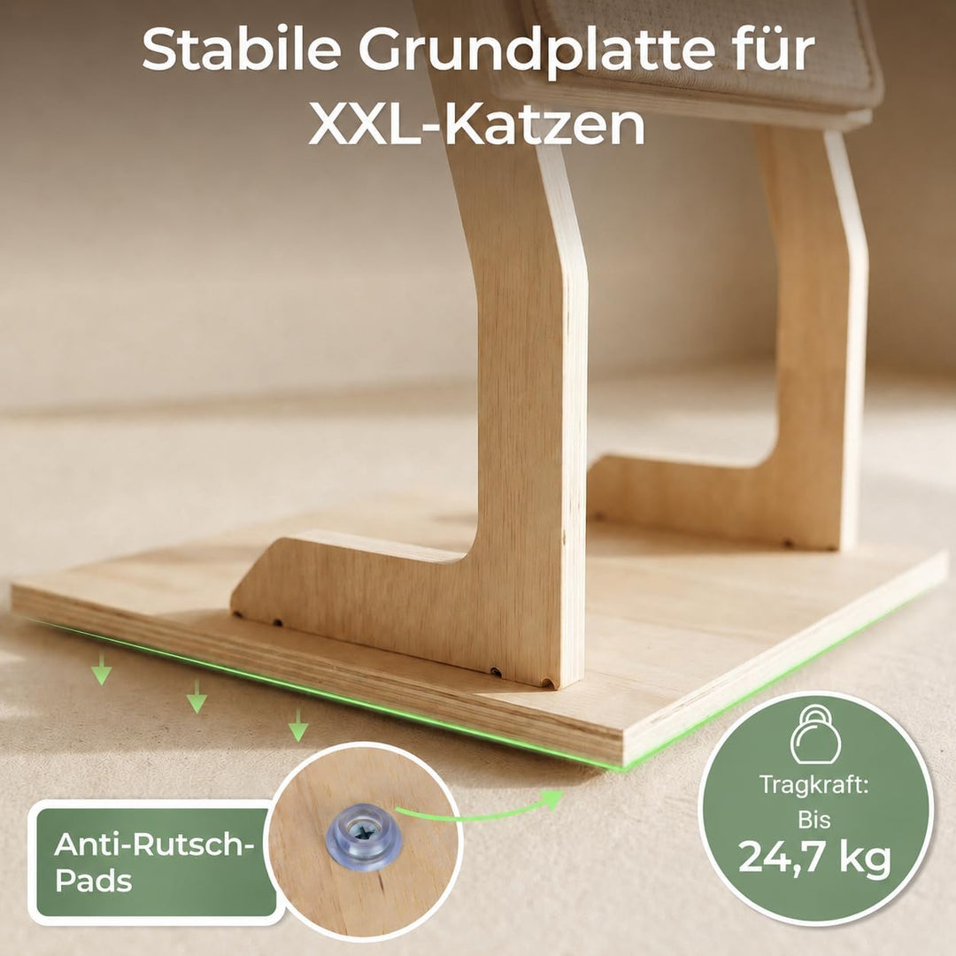 WOOWOOD Kratzbrett Katzen für Wand und Boden- Widerstandsfähige Kratzmatte, Kratzmöbel aus hochwerti