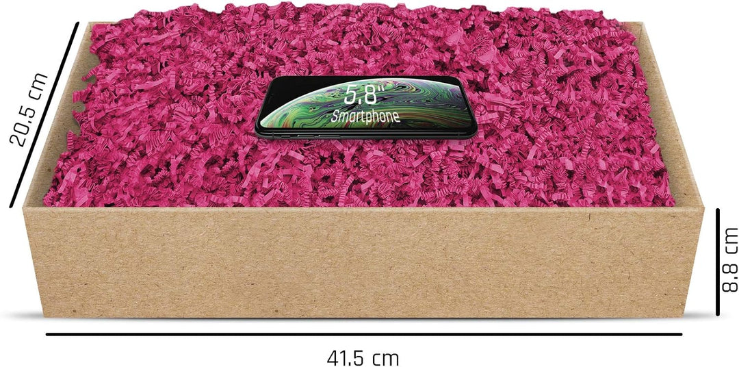 Geschenkfüllmaterial Umweltfreundliches Papierfüllmaterial viele Farben 125g-1kg (Fuchsia, 500g) Fuc