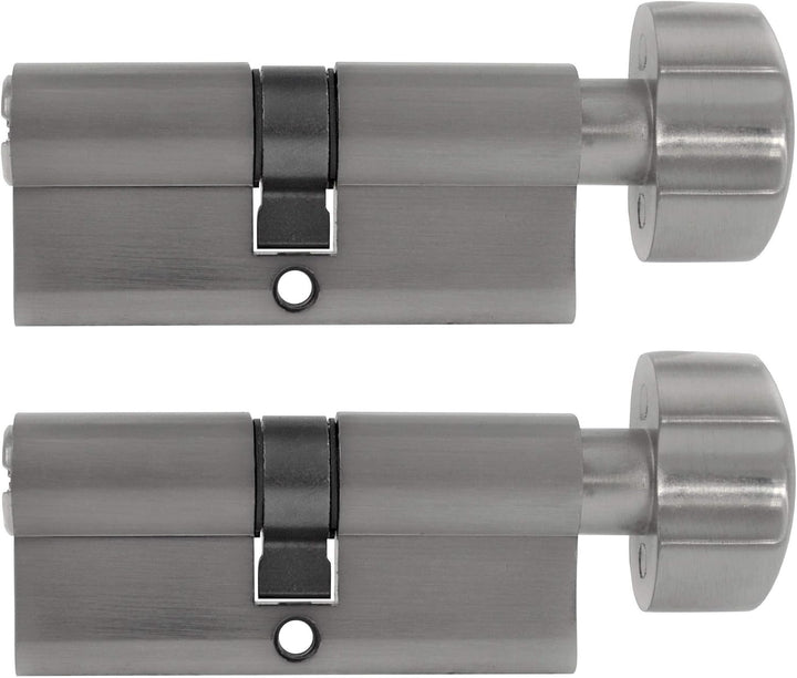2x Knaufzylinder gleichschliessend KD 70 mm 35/35 (mit Not- und Gefahrenfunktion) inkl. 10x Schlüsse