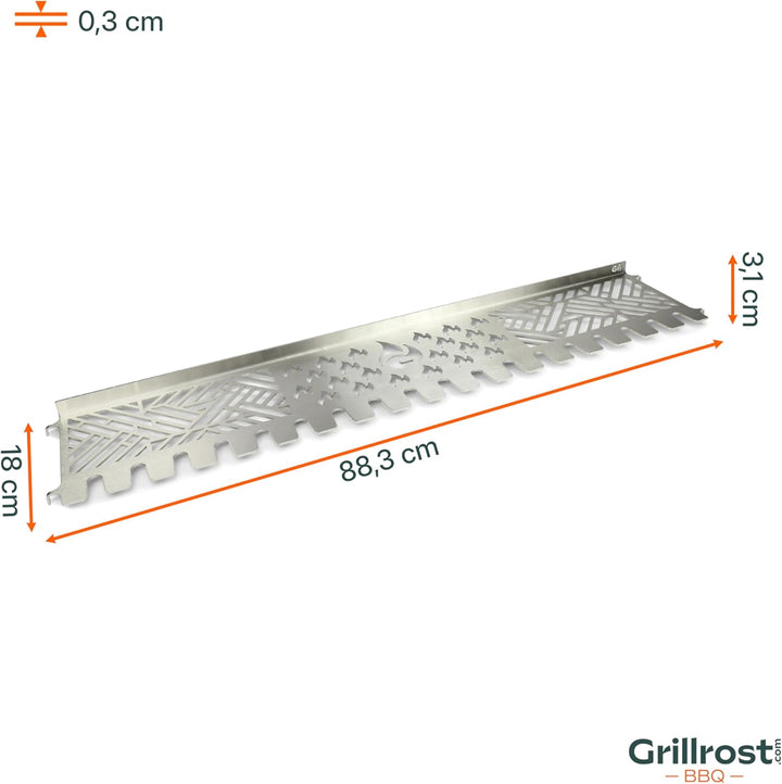 Grillrost.com Das Original Edelstahl Multistation | Warmhalterost für Rösle Videro/Sansibar G6 | mit
