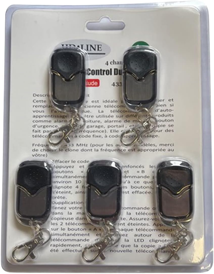 5X HD-LINE Garagentoröffner Fernbedienung Remote Control Handsender 433MHz, 5