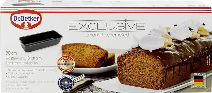 Dr. Oetker Kastenform 30 cm EXCLUSIVE, Kuchenform für saftige Kuchen und deftige Brote, Brotbackform