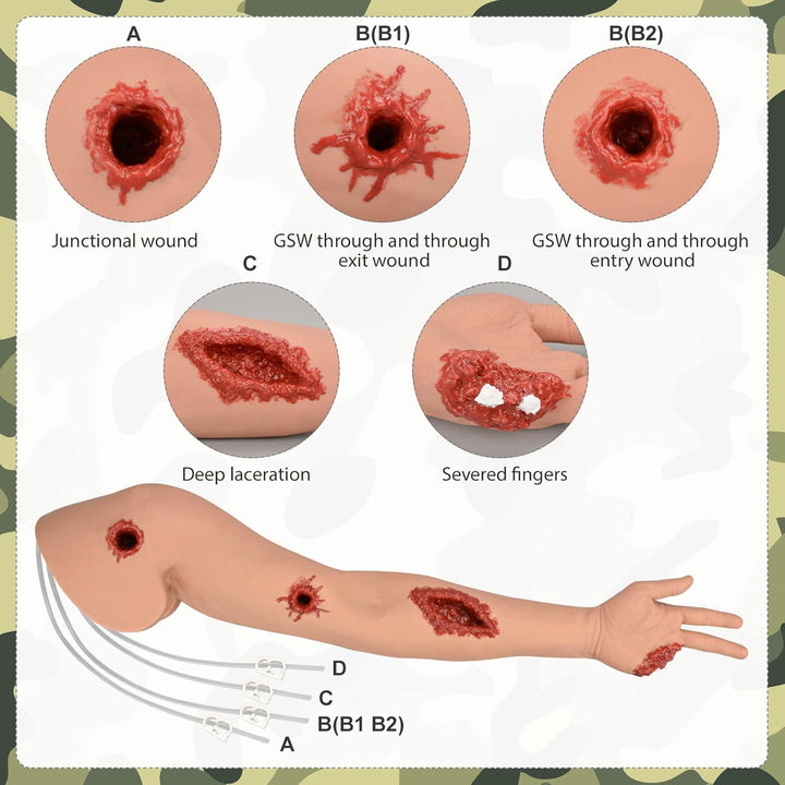 Wundkompressions-Armtrainer, Hämorrhagie-Kontrollsimulator für das Tourniquet-Training und Stop The