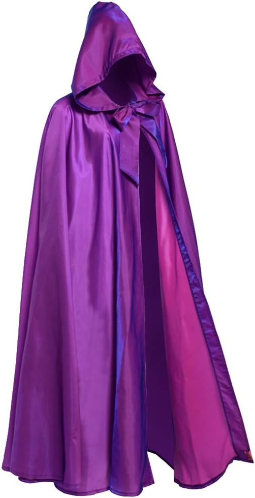GRACEART Unisex Gotisch Lose Umhang mit Kapuze Mantel Poncho Kap Lila(polyester), Lila(polyester)