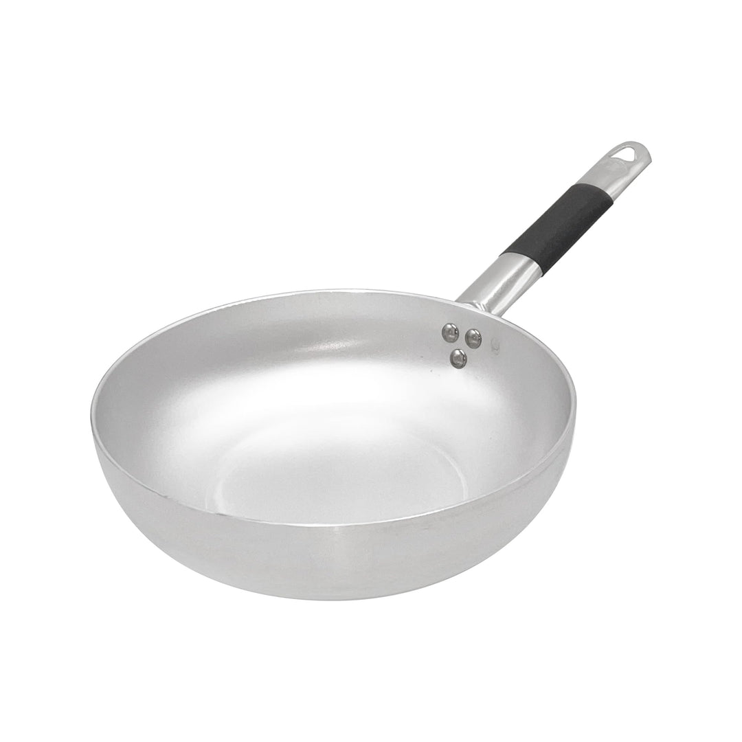 Pentole Agnelli ALMC111BPIC24 Aluminium-Induktionsleitung Senkpfanne hoch, Induktionsboden mit 1 Küh