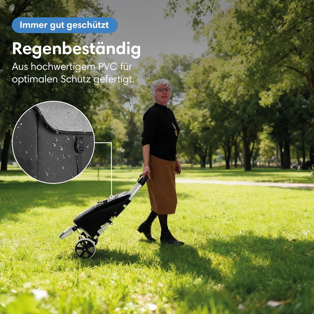 Safe Age® Einkaufstrolley mit Kühlfach und Sackkarren-Funktion - Einkaufswagen - Trolli - Klappbar