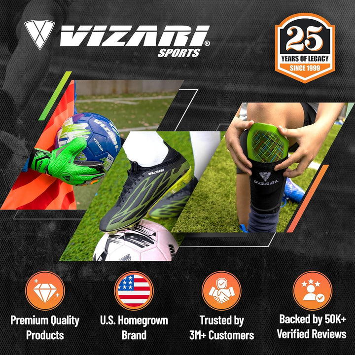 Vizari Unisex Kinder Stealth Fg Schuhe 28 EU Grün Schwarz, 28 EU Grün Schwarz