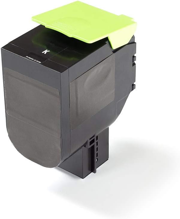 Green2Print Toner Doppelpack, 2 Kartuschen 2X 4000 Seiten ersetzt Lexmark 80C0H10, 800H1, 80C2HK0, 8