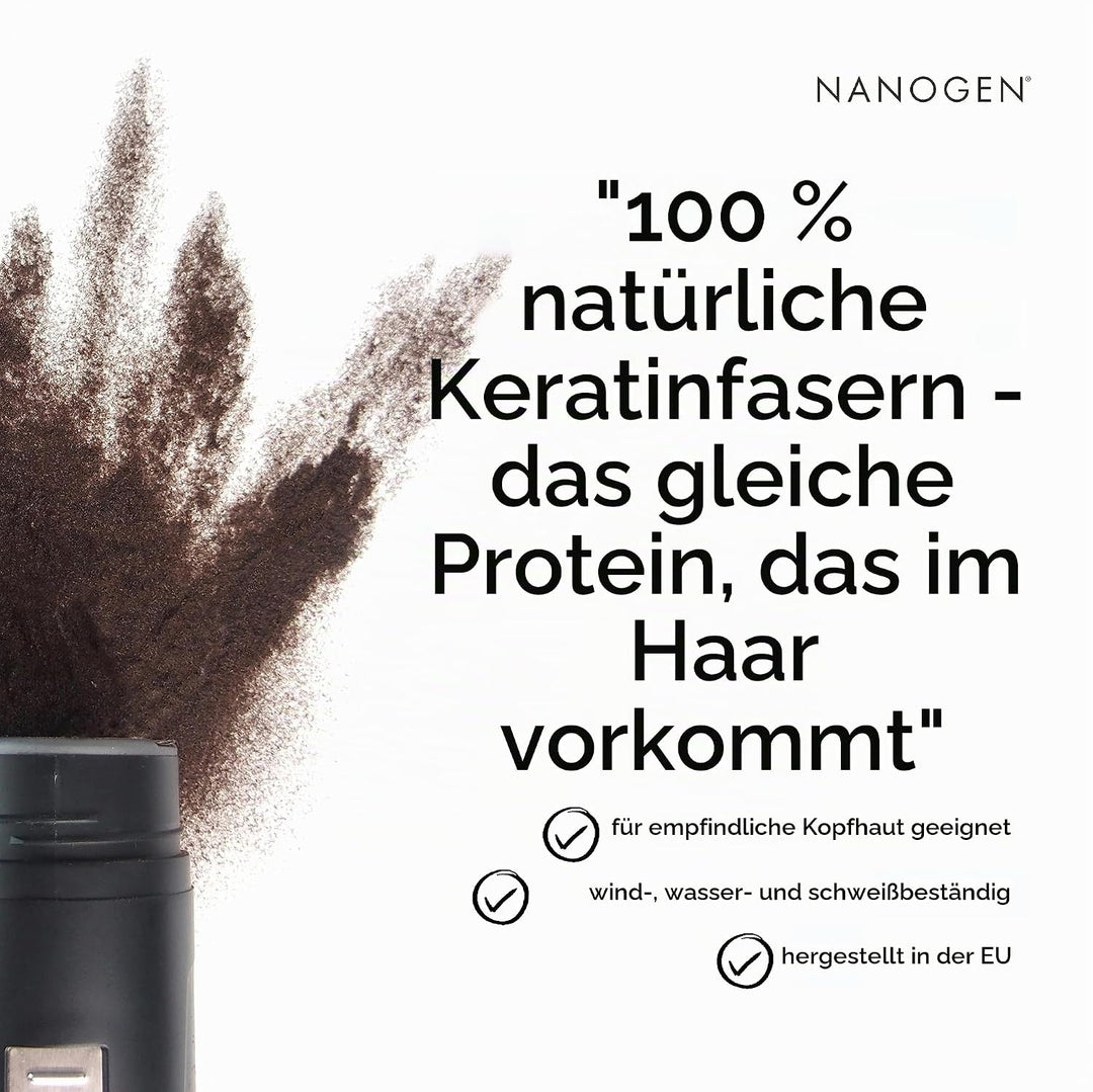 Nanogen Hair Thickening Fibres Light Brown 30g hellbraun 30g, hellbraun 30g