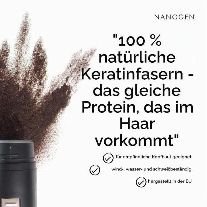 Nanogen Hair Thickening Fibres Light Brown 30g hellbraun 30g, hellbraun 30g
