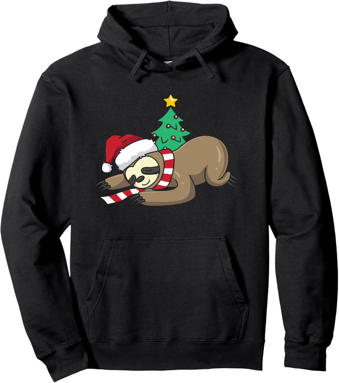 Faultier Weihnachten Pullover Hoodie