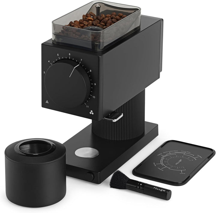 Fellow Ode Gen 2 - Automatische Kaffeemühle, Schwarz, 31 Mahlstufen, Bohnen der 2. Generation, antis