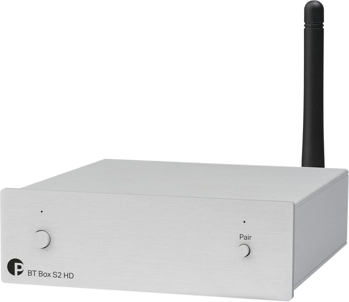 Pro-Ject BT Box S2 HD, Audiophiler hochauflösender Bluetooth 5.0 Empfänger, unterstützt aptX-HD, Sil
