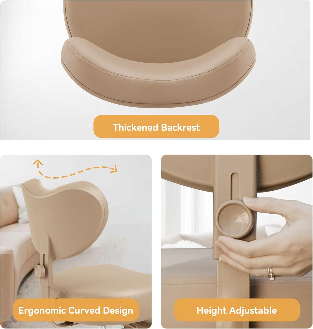 Pipersong Meditation Chair Pro, Home Office Desk Chair, Cross Legged Chair with Lumbar Support and A