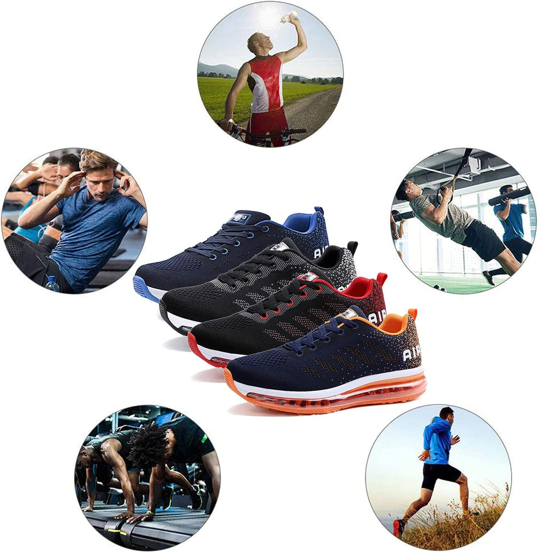 Unisex Sportschuhe Herren Damen Laufschuhe mit Luftpolster Turnschuhe Sneakers Air Schuhe Trainer Le